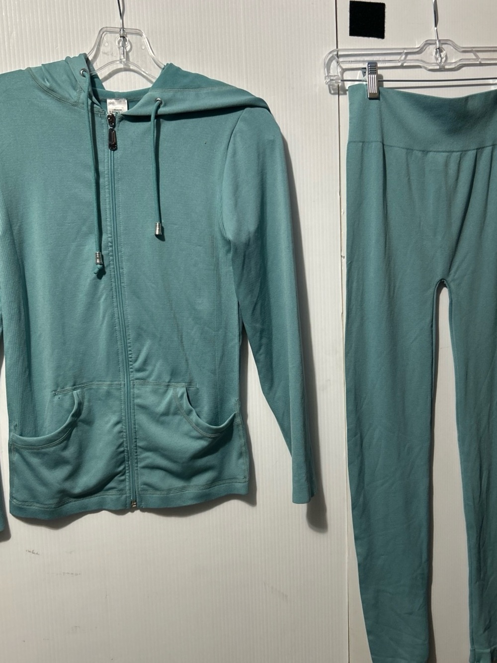 debut Teal Zip Hoodie and Matching Leggings Set